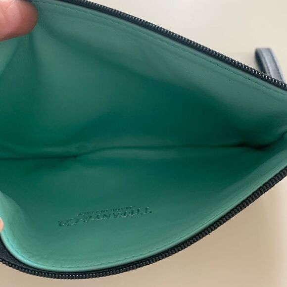 Tiffany & Co Black Leather Pouch/Clutch - Picture 8 of 9